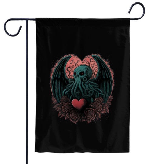 For the Love of Cthulhu Garden Flags