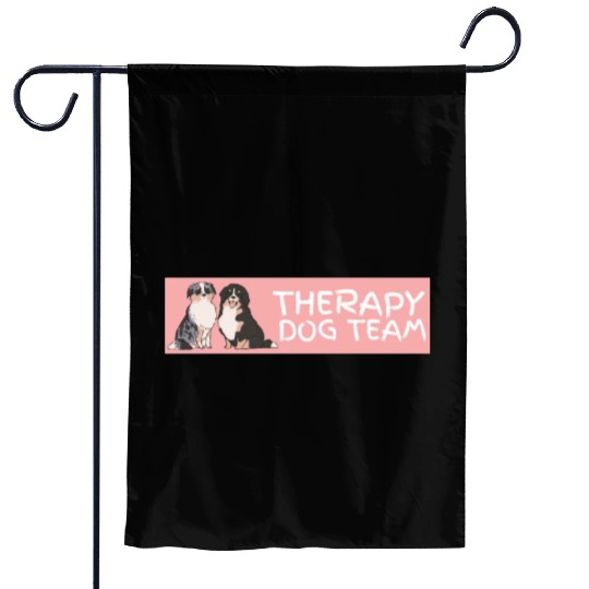Therapy Dog Team Pet Dog Lover Mental Health Aware Garden Flags
