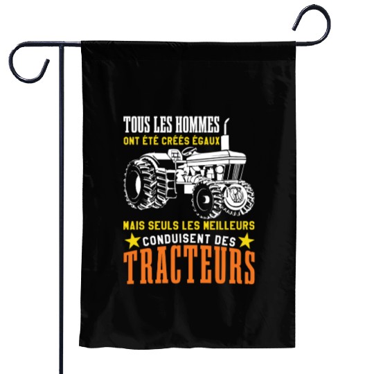 Only Best Drive Tractor Driver Farmer Garden Flags