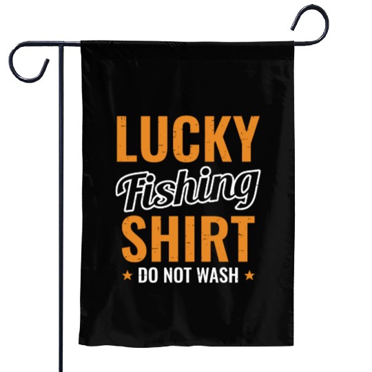 Lucky Fishing Garden Flags for Fish Hunter and Fisherman