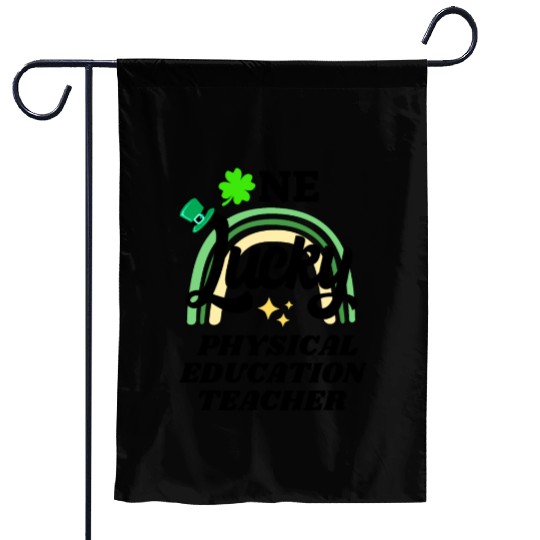 Physical education teacher, St Patrick's Day Gift Garden Flags