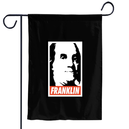 Benjamin Franklin Garden Flags