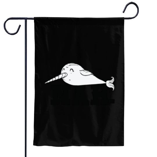 Procrastinating Narwhal Lover Aquatic Animals Garden Flags