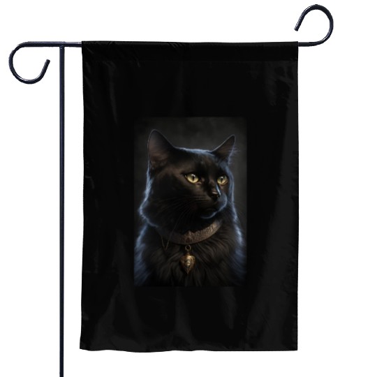 Bombay Cat Breed Portrait Royal Renaissance Animal Garden Flags