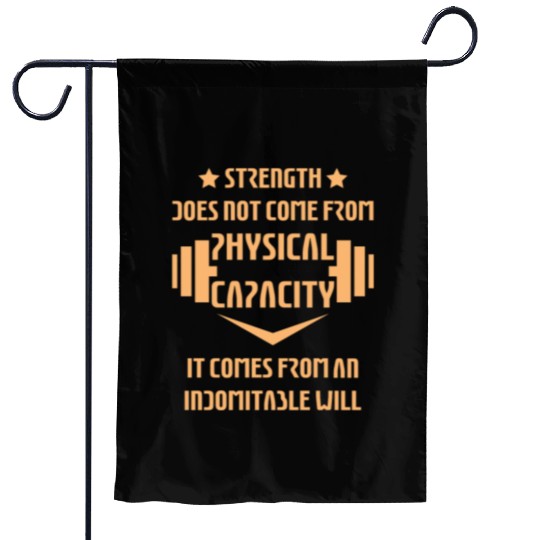 Fitness GYM Workout Funny Garden Flags