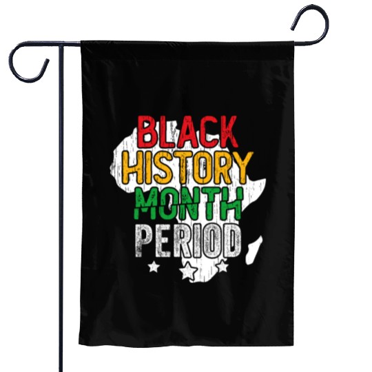 Black History Month Period Men Women Boy Girl Garden Flags