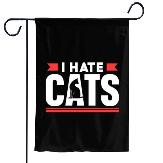 I Hate Cats Sayings Puppy Lover Animal Dog Garden Flags