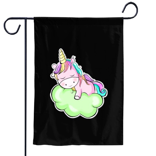 sleepy pony. Garden Flags