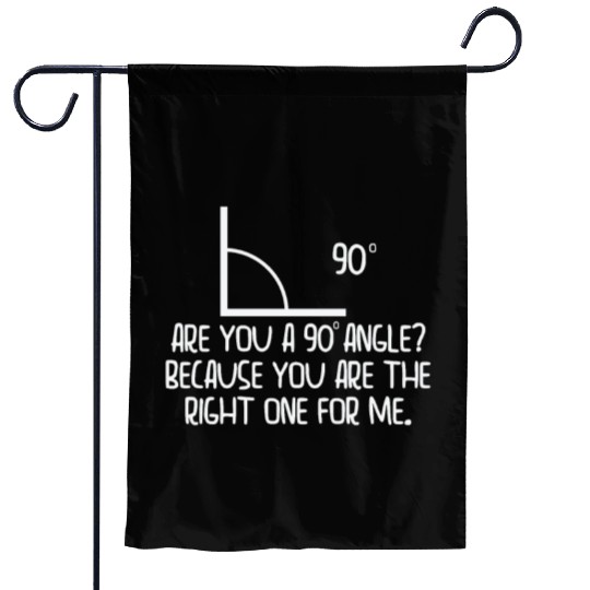Mathematics Right Angle Cheesy Pun Math Geek Garden Flags
