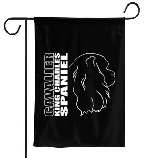 Cavalier King Charles Spaniel Profile dog mom Garden Flags