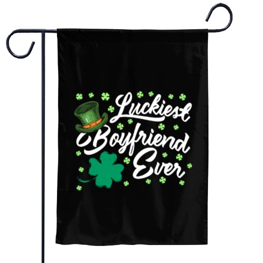 Luckiest Boyfriend Ever Valentine's Day Garden Flags