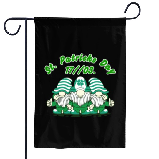 Happy St. Patrick's Day Leprechauns Garden Flags