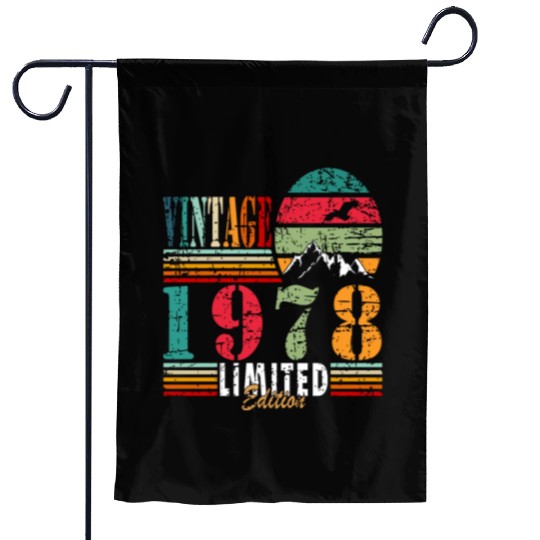 Awesome Since 1978 Birthday Garden Flags
