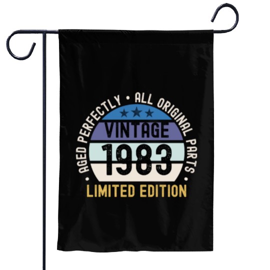 40th Birthday Vintage 1983 Garden Flags