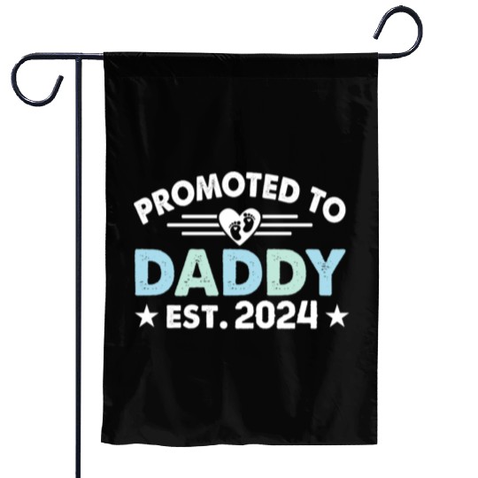 Promoted to daddy 2024 daddy to be Garden Flags