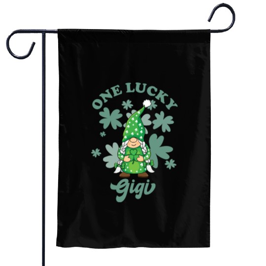 One Lucky Gigi Irish Gnome St. Patrick's Day, St. Garden Flags