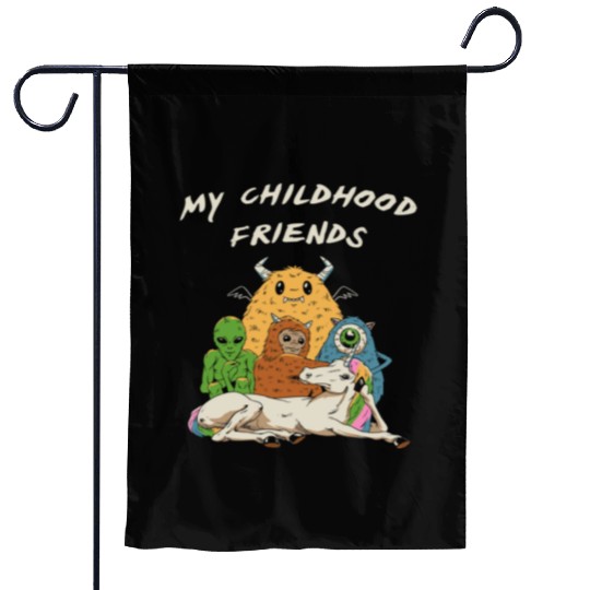 Imaginary Friends Club Garden Flags