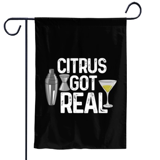 Citrus got real bartender Garden Flags