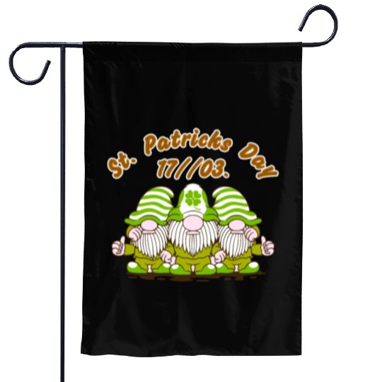 Happy St. Patrick's Day Leprechauns Garden Flags