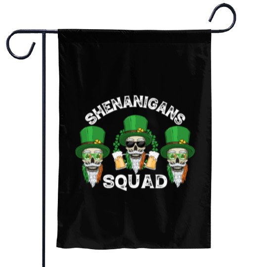 Shenanigans Squad St Patricks Day Fun Gift Idea Garden Flags
