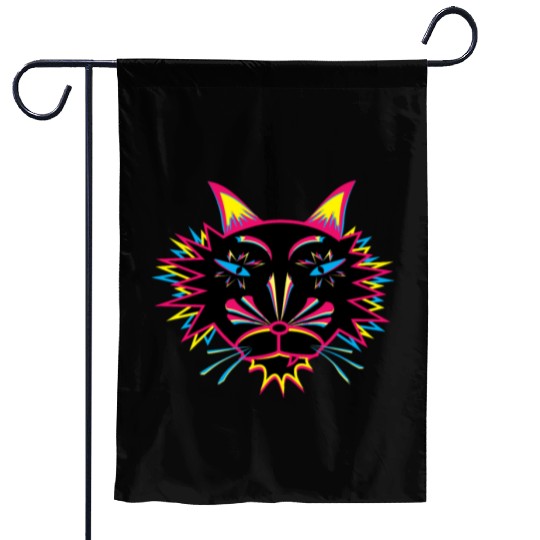 Cat Face Garden Flags