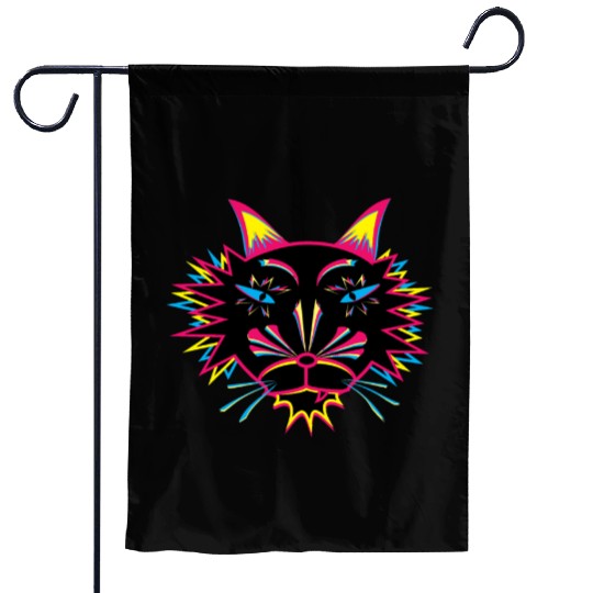 Cat Face Garden Flags