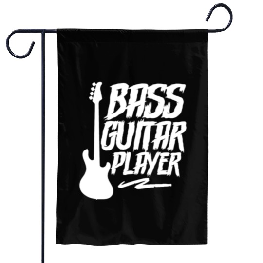 Bass Guitar Player Band Music Musician Garden Flags