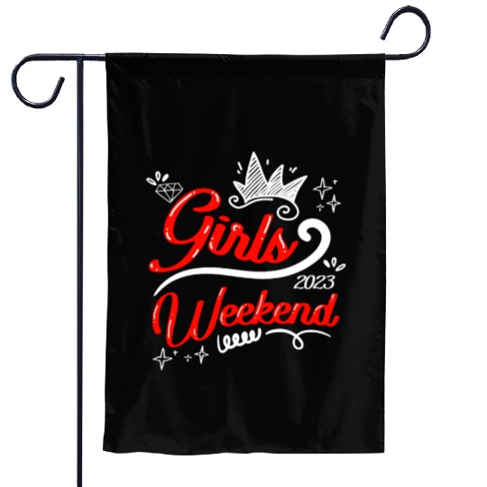 Girls Weekend Vacation Girls Trip Spring Break Garden Flags