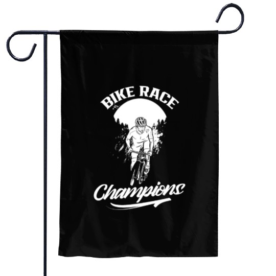 Bike Race Champions Racer Racing Cycling Bicycle Garden Flags