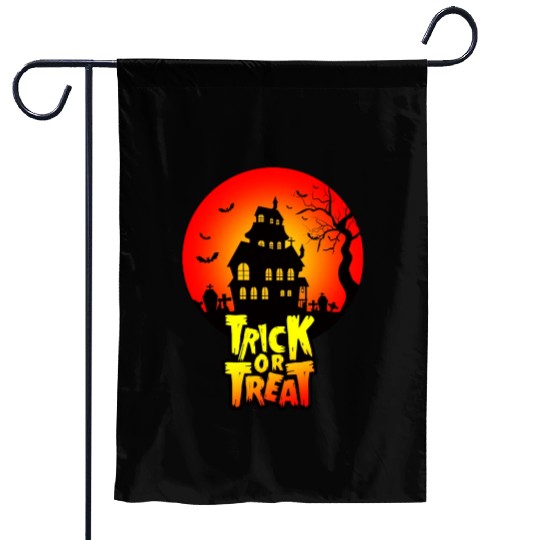 Halloween Trick Or Treat Garden Flags