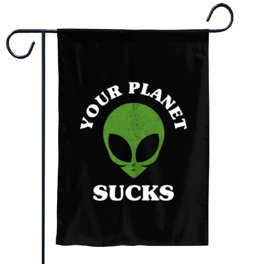 Alien, Aliens, UFO, UAP, Space Unknown Flight Garden Flags