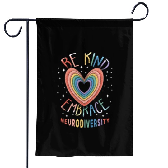 Embrace Neurodiversity Puzzle Autism Awareness Garden Flags
