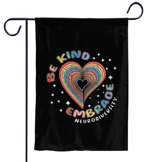Embrace Neurodiversity Puzzle Autism Awareness Day Garden Flags