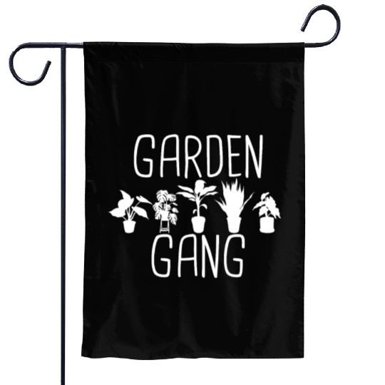 Garden Gang Funny Gardener Vegetable Flower Garden Garden Flags