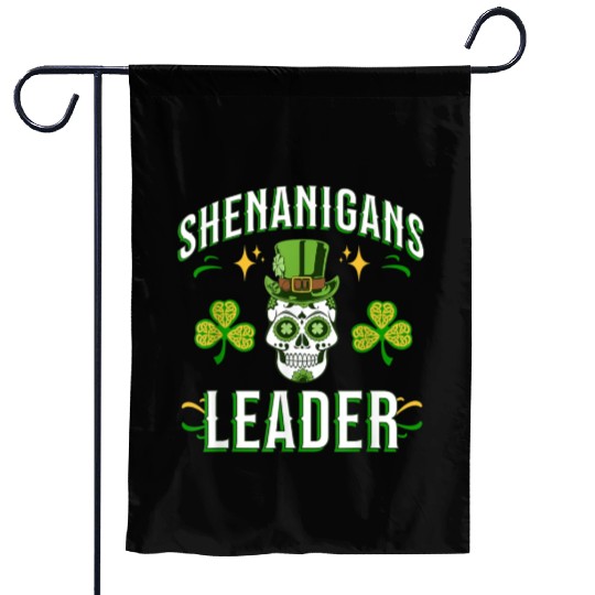 ST PAT'S SHENANIGANS GREEN LEADER Design Garden Flags