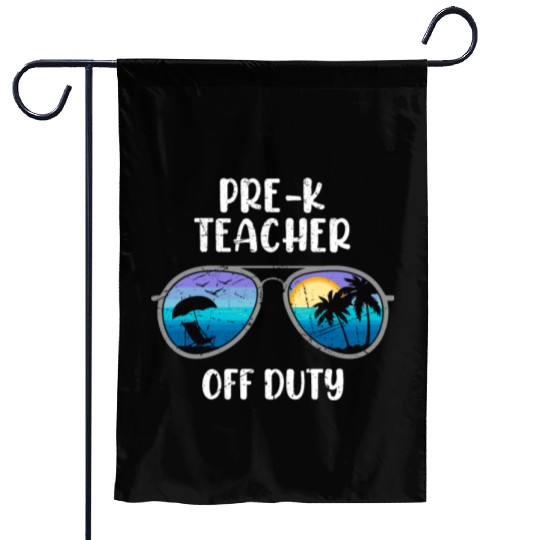 Preschool kindergarten educator off duty teacher Garden Flags