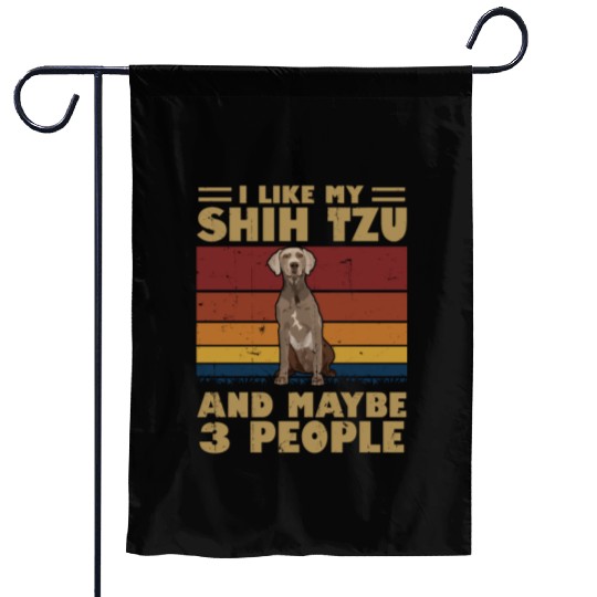 I Like My Schnauzer And Maybe 3 People Garden Flags