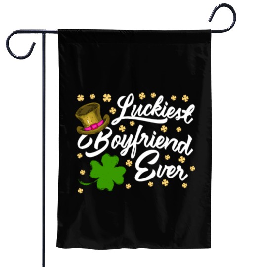 Luckiest Boyfriend Ever Valentine's Day Garden Flags