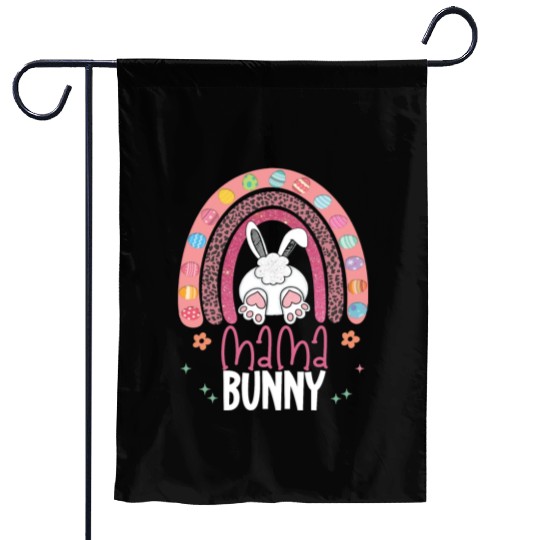 Funny Mama Bunny Cute Rabbit Happy Easter Days Garden Flags