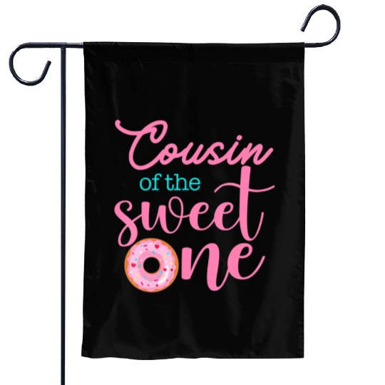 Cousin of Sweet One 1st First Birthday Matching Garden Flags