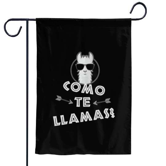 Como Te Llamas Funny Spanish Teacher Garden Flags