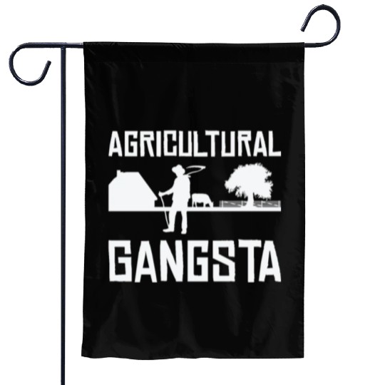 Agriculture Gangsta Gardening Farmer Planting Garden Flags