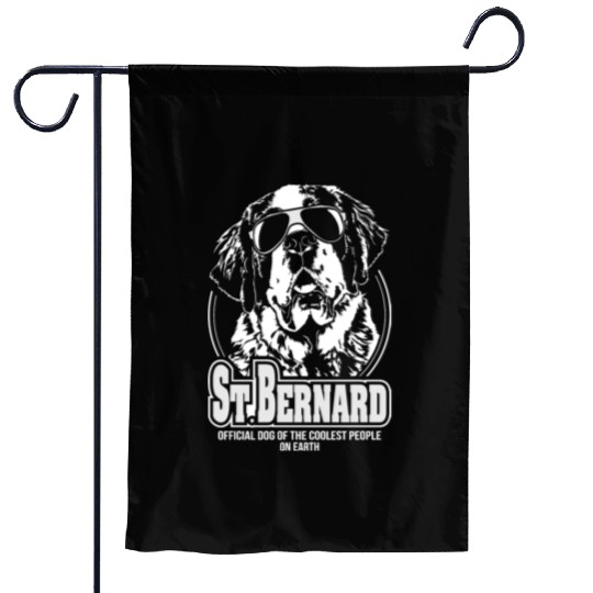 Proud St Bernard coolest people dog mom Garden Flags