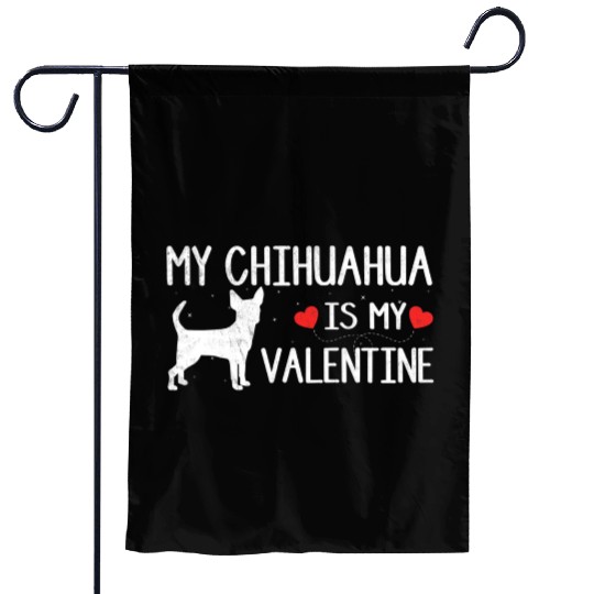 Cute Heart Dog Lover My Chihuahua Garden Flags