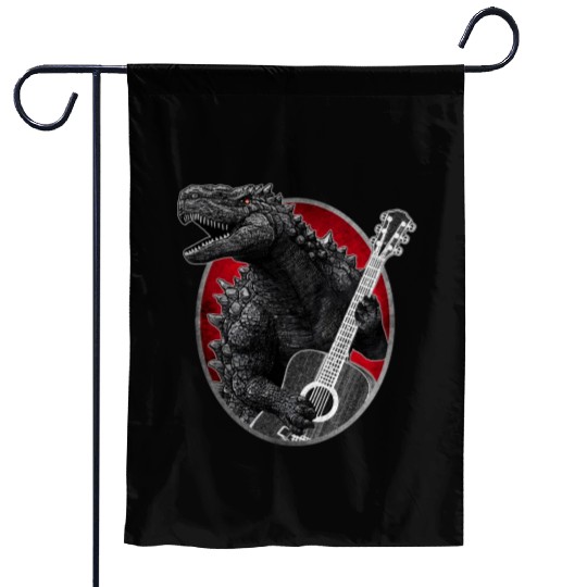Kaiju playing guitar Garden Flags