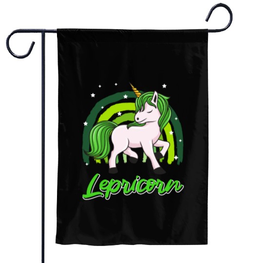 Lepricorn St. Patrick's Day Unicorn Women Garden Flags