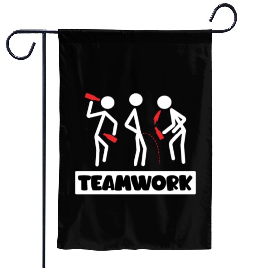 Teamwork Summer Vacation with Friends Spring Break Garden Flags
