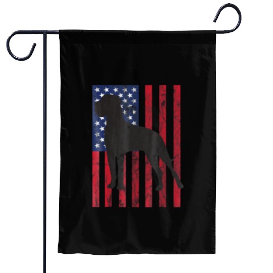 Great Dane Garden Flags Patriotic Gre