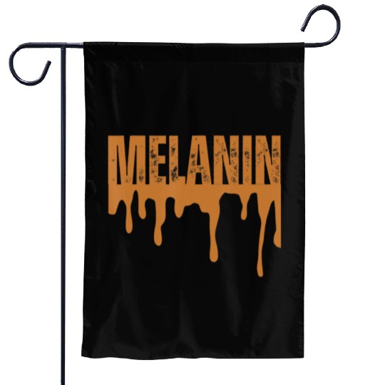 Drippin Melanin Black Pride Garden Flags