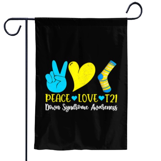 Hand Print Socks World Down Syndrome Awareness Day Garden Flags
